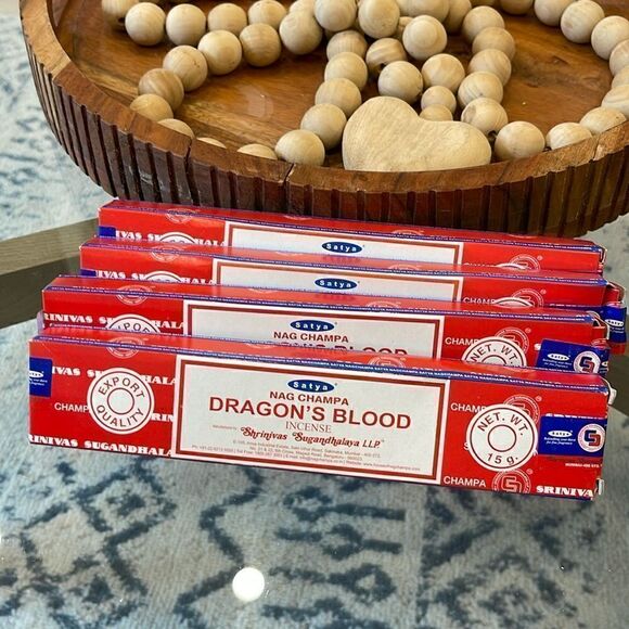 Satya Champa Dragon's Blood Incense Stick, 12 Count per box, 48 Sticks Total - Picture 1 of 5